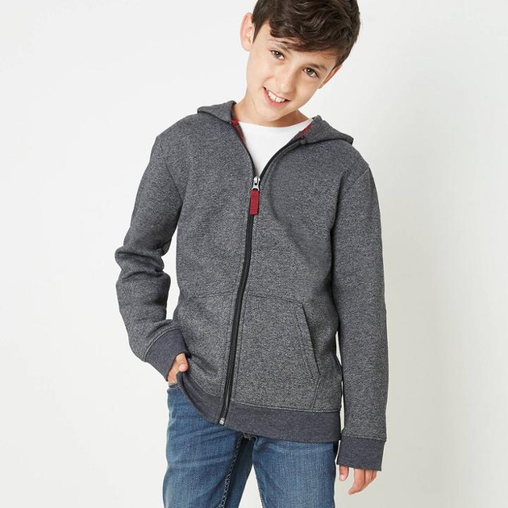 Boys' Fleece Zip-up Hoodie - Cat & Jack Gray