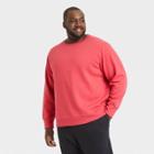 Men's Big & Tall Cotton Fleece Crewneck Sweatshirt - All In Motion Pink