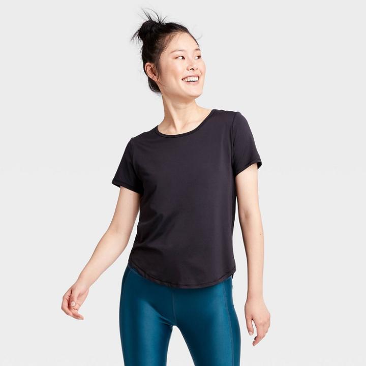 Women's Short Sleeve Essential T-shirt - All In Motion Black