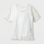 Girls' Mesh Short Sleeve T-shirt - Art Class White