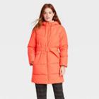 Women's Puffer Jacket - A New Day Bright Orange