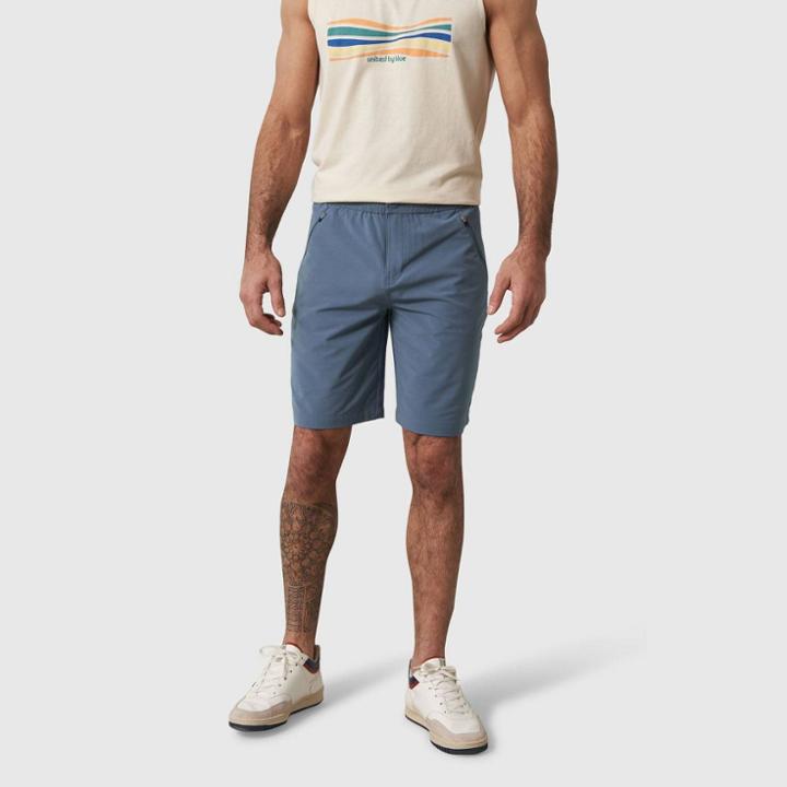 United By Blue Men's Recycled 9 Hybrid Travel Shorts -
