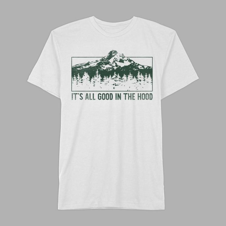 Petitemen's Short Sleeve It's All Good In The Hood Graphic T-shirt - Awake White M,