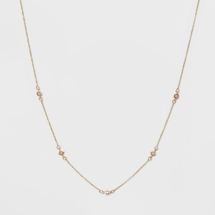 Stones Short Necklace - A New Day Gold