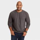 Men's Tall Regular Fit Long Sleeve Crewneck T-shirt - Goodfellow & Co Dark Brown
