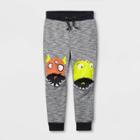 Toddler Boys' Monster Knee French Terry Pull-on Jogger Pants - Cat & Jack Gray