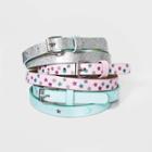 Girls' 3pk Glitter And Star Belt - Cat & Jack S, Girl's, Size: Small,