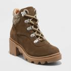 Women's Noelle Heeled Hiking Boots - Universal Thread Olive Green