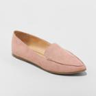 Women's Micah Pointy Toe Loafers - A New Day Blush