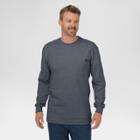 Dickies Men's Big & Tall Cotton Heavyweight Long Sleeve Pocket T-shirt- Charcoal (grey) Xl Tall,