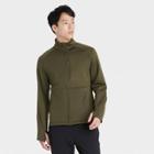 Men's Stretch Crewneck Jacket - All In Motion Deep Olive