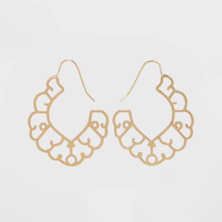 Filigree Wire Earrings - A New Day Gold