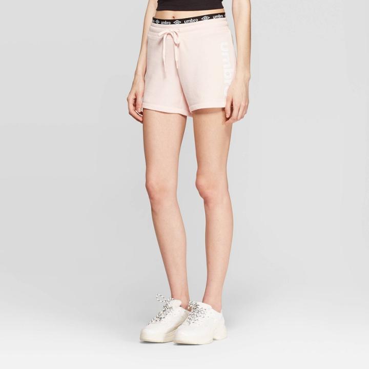 Umbro Women's French Terry Shorts - Pink