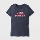 Shinsung Tongsang Women's Short Sleeve Girl Power Graphic T-shirt - Gray