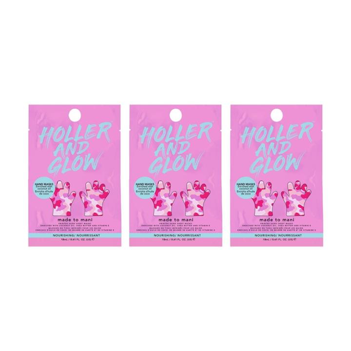 Holler And Glow Printed Hand Mask Trio