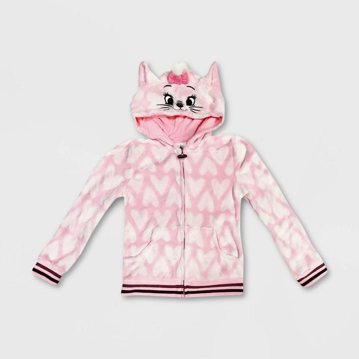 Aristocats Girls' Disney Marie I Am Trend Activewear Sweatshirt - Pink 3 - Disney