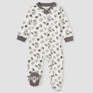 Burt's Bees Baby Baby 'happy Hedgehogs' Sleep N' Play - Gray Newborn