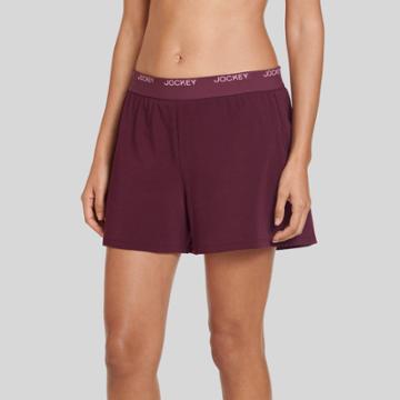 Jockey Generation Women's Worry Proof Pajama Shorts - Burgundy