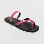 Women's Felicity Wide Width Cross Strap Sandals - A New Day Pink
