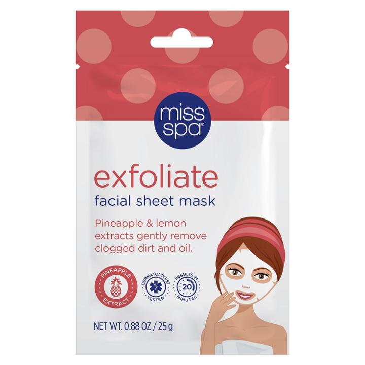 Unscented Miss Spa Exfoliate Facial Sheet