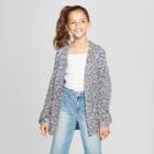Girls' Open Cardigan - Cat & Jack Nightfall Blue