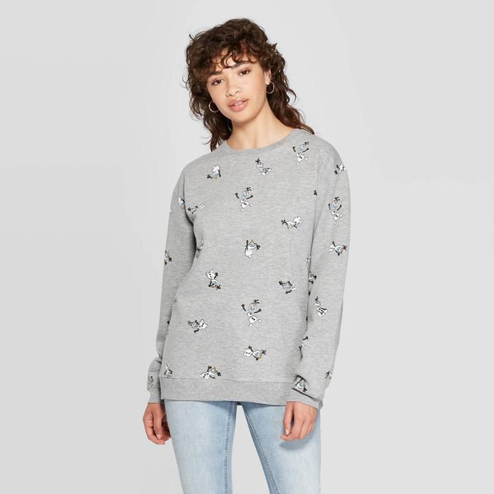 Frozen Women's Olaf Sweatshirt (juniors') Heather Gray
