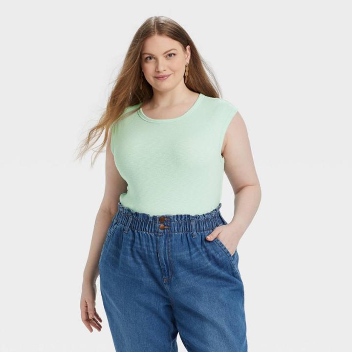 Women's Plus Size Bodysuit - Universal Thread Green