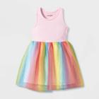 Toddler Girls' Rainbow Tutu Dress - Cat & Jack Pink