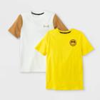 Boys' 2pk Graphic Short Sleeve T-shirt - Art Class White/yellow