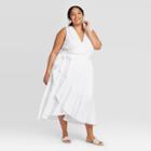 Women's Plus Size Sleeveless Dress - Who What Wear White 1x, Women's,