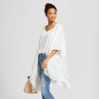 Women's Ruana Kimono Jackets - Universal Thread White