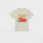 Toddler Boys' Disney Cars Lightning Mcqueen Short Sleeve Graphic T-shirt - Cream