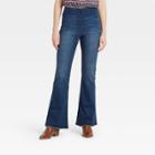 Women's High-rise Flare Denim Pants - Knox Rose Dark Wash