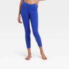 Women's High-rise Criss Cross Waistband 7/8 Leggings - Joylab Blue