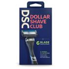 Dollar Shave Club Razor Handle + Two 6-blade Cartridges