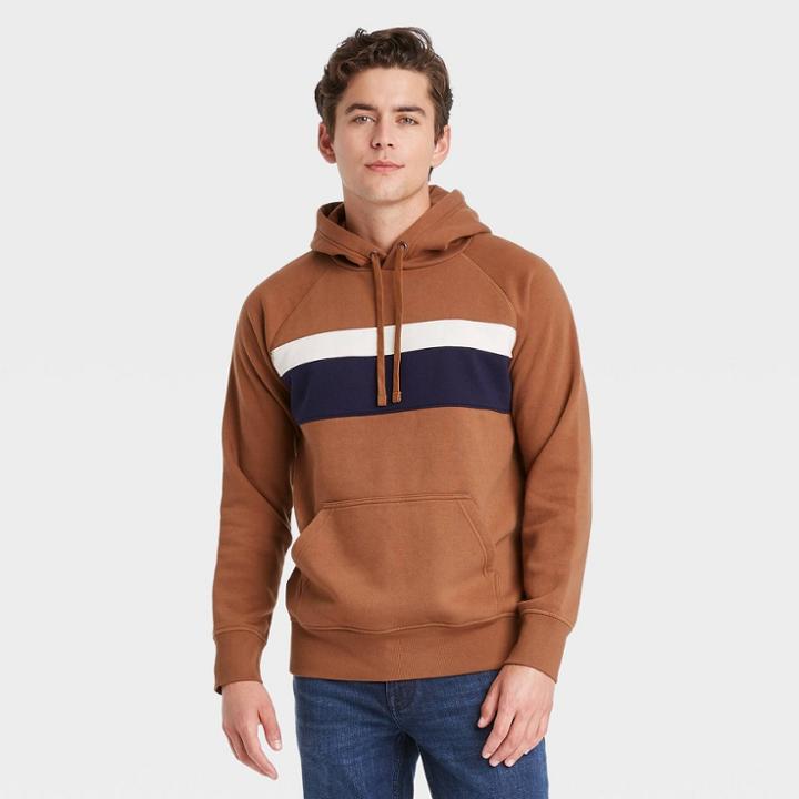 Men's Standard Fit Hooded Sweatshirt - Goodfellow & Co Cedar