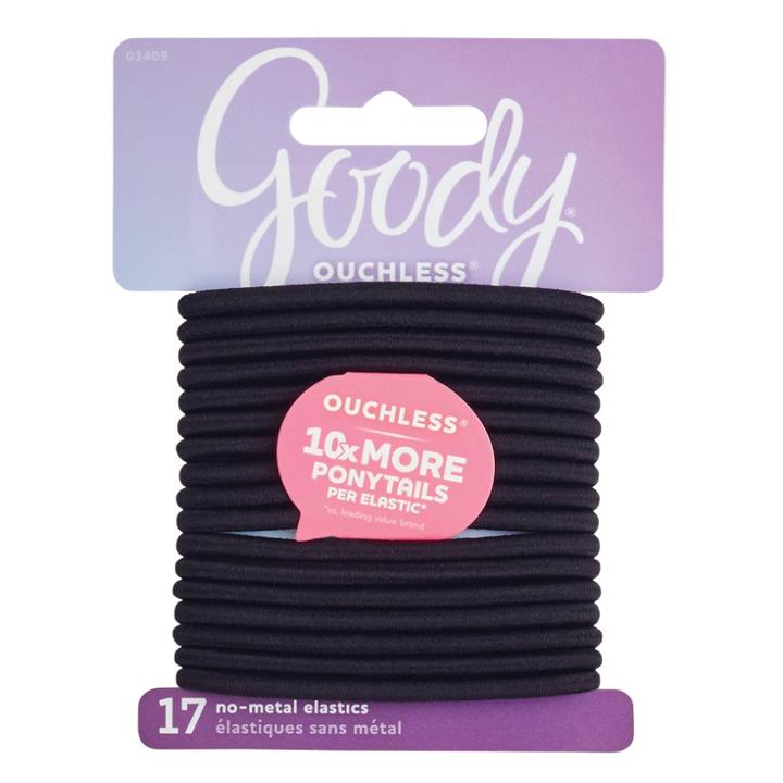 Goody Ouchless Elastic Hair Ties - Black