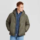 Men's Hooded Puffer Jacket - Goodfellow & Co Green
