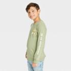 Boys' Interactive Long Sleeve Graphic T-shirt - Cat & Jack Green