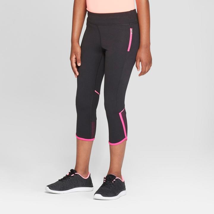 Girls' Elevated Novelty Performance Capri Leggings - C9 Champion Black