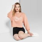 Women's Crewneck Los Angeles Cropped Sweatshirt - Wild Fable Honey