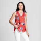 Women's Exploded Floral Tank - Knox Rose Red Print