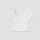 Women's Seamless Crop T-shirt - Colsie White
