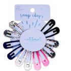 Scünci Scunci Chunky Glitter & Solid Snap Clips - 12pk,