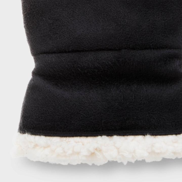 Isotoner Women's Smartdri Micro Suede Mittens - Black