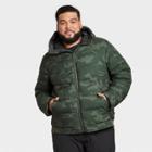 All In Motion Men's Camo Print Heavyweight Down Puffer Jacket - All In