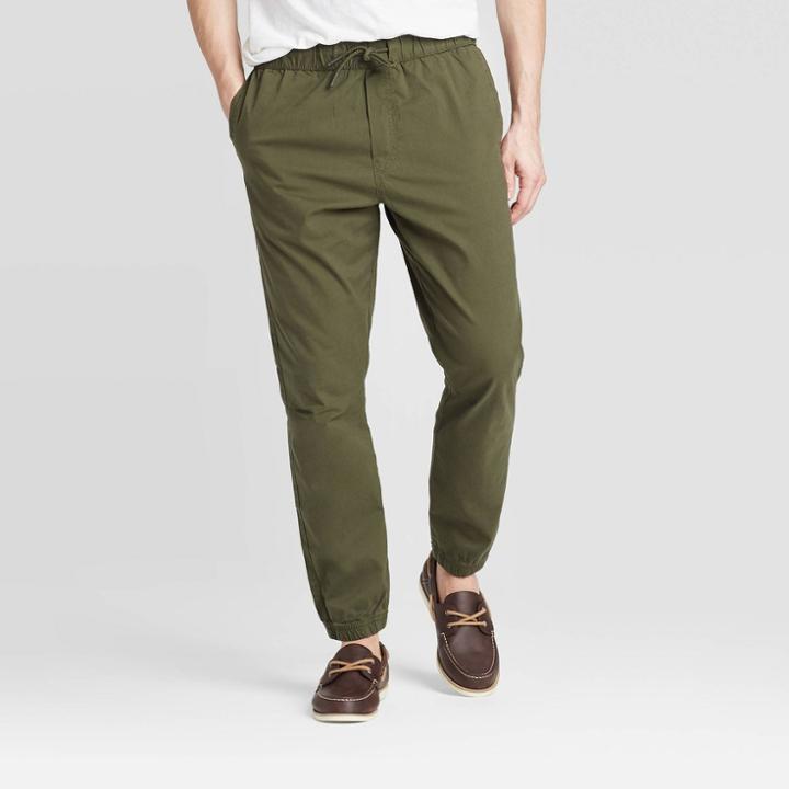 Men's Jogger Pants - Goodfellow & Co Green S, Men's,