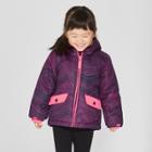 Toddler Girls' Herringbone Softshell Jacket - Cat & Jack Navy