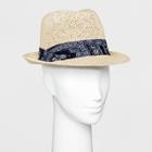 Women's Straw Fedora - A New Day Natural