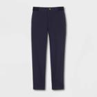 French Toast Boys' Uniform Elastic Waistband Slim Pants - Navy